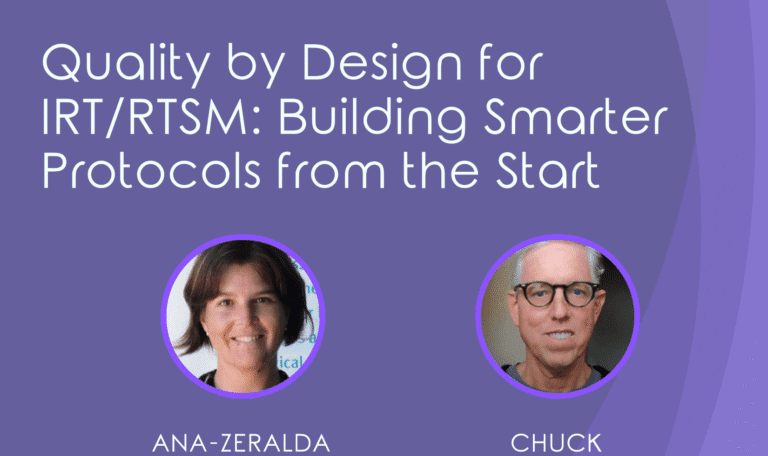 irt clinical trial software quality by design principals