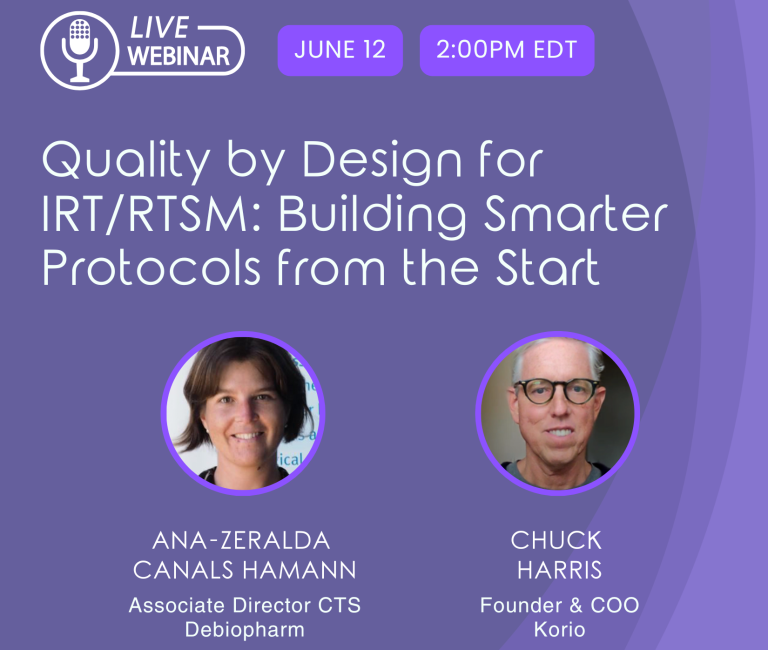 irt clinical trial software quality by design principals